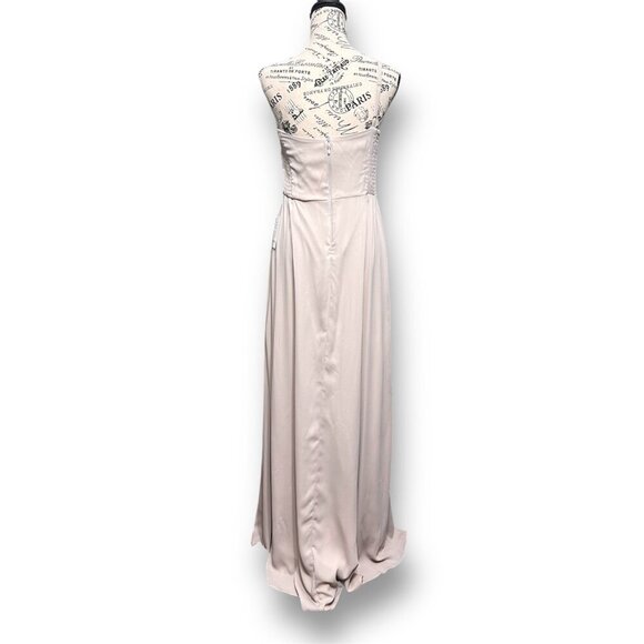 Show Me Your MuMu M Shannon One Shoulder Dress Show Me the Ring Slit Gown Formal - Picture 9 of 9